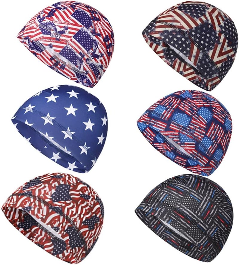 Supeniu Skull Caps Beanie Hats Under Helmet Liner Cycling Cooling Running Sweat Wicking Skullcap Cap Fits Motorcycle Helmets for Men - Image 1